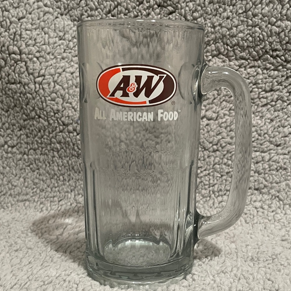 A&W Clear Glass Rootbeer Mug
